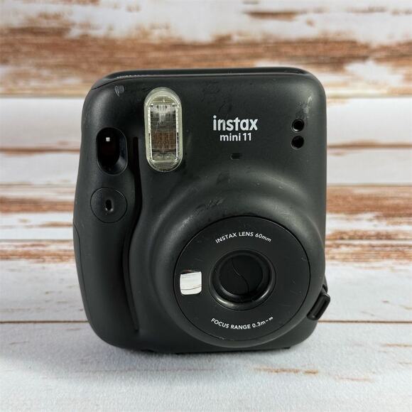 Fujifilm Instax Mini 11 Instant Film Camera Charcoal Black – Automatic Exposure - Picture 1 of 4